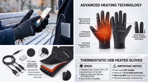 Heated gloves warm and - |,