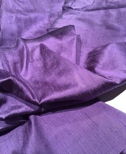 100% SILK PURPLE   DUPION