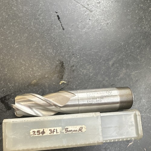 Clarkson 25mm hss end mill - 25mm,