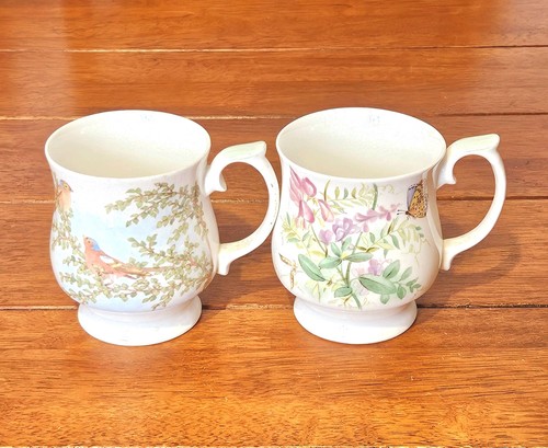 Vtg english bone china footed - vtg,