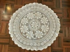 Vintage ecru cotton crochet