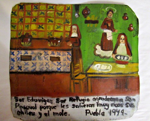 Vtg mexican tin retablo - vtg,