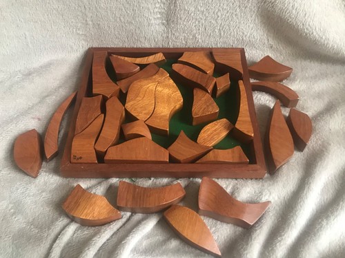 Wooden brain teaser - teaser, puzzle