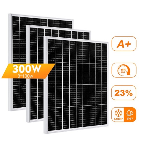 200w fest solar panel - 12v, mono