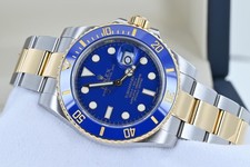 Rolex Submariner Wristwatch Ref 116613LB - 2009 V Serial 40mm Powder Blue