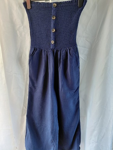 Next navy blue strapless