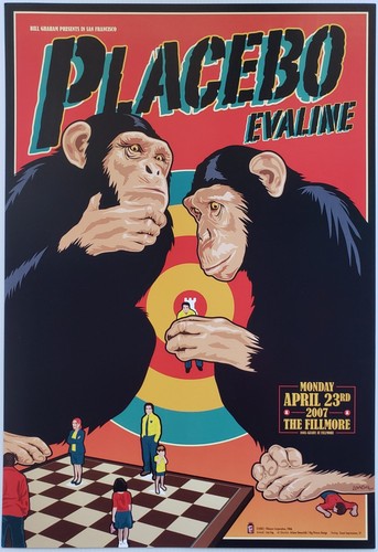 Placebo concert poster 2007 - placebo,