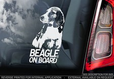 Beagle - Car Window Sticker -