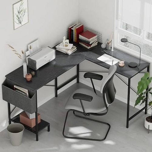 Shaped desk corner gaming - shaped,