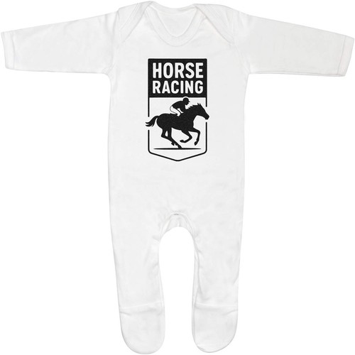 Horse racing motif baby - 'horse,