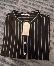 OWN THE FASION Black Pinstripe