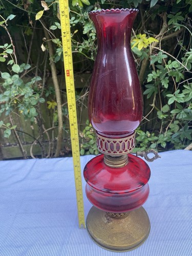 Vintage ruby red glass - red,
