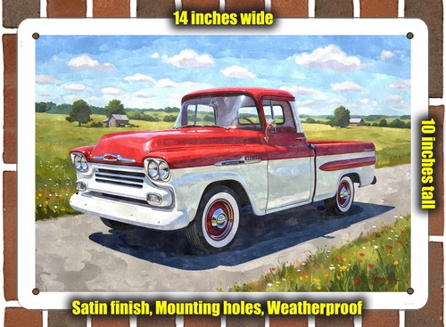 Metal sign 1958 - -, chevrolet