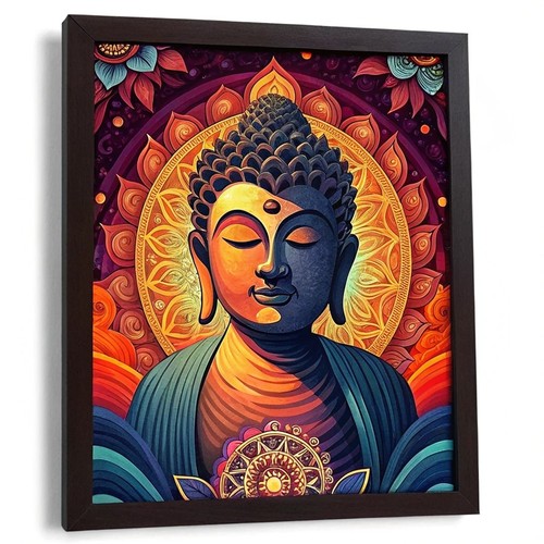 Buddha wall meditation poster - meditation,