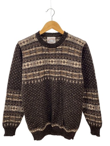Jamieson wool knit sweater l - knit,