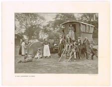 Gipsy Encampment In Essex