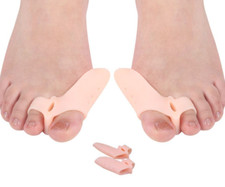 2 Gel Bunion Straightener Corrector Protector Splint Toe Spreader Cushion Gel Pa