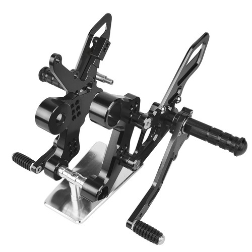 Black adjustable rearset - adjustable,