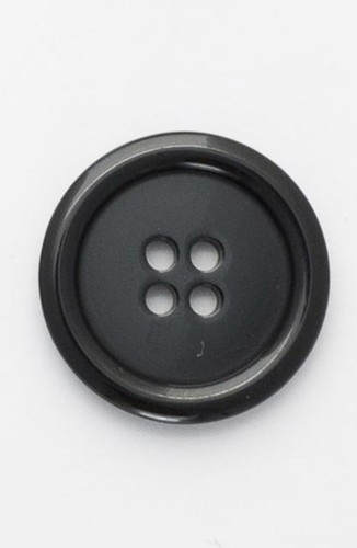 Hole flat coat button15mm - hole,