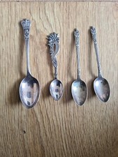 Coronation Spoon 1953 Queen Elizabeth UnityPlate A1  + 3  , 2x EPNS