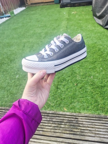Black glitter converse - converse, uk11