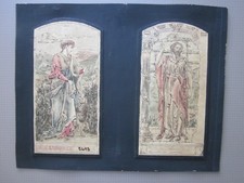 Stained Glass Window Design Paintings c.1904, New Brunswick, Hardman & Co