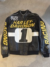 Harley Davidson Start Your Engines Leather Racing Jacket 97027-24VM - Large