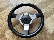 Mountney Steering Wheel Original 12” Classic Mini Sprite MG, Boss And Centre Cap