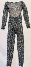Adam Selman Sport Sample Mesh Sheer Open Back Bodysuit Catsuit Animal Print XS