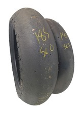 PIRELLI SUPERBIKE SLICKS PAIR 125/70 17 SC1 200/65 17 SC0  FRONT REAR TYRES #185