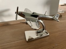 Spitfire Battle Of Britain Aeroplane Desk Top Ornament Aluminium Plane