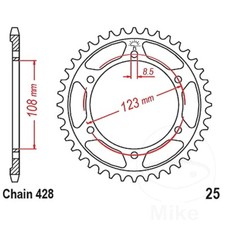 Rear Sprocket 60 T 428 P