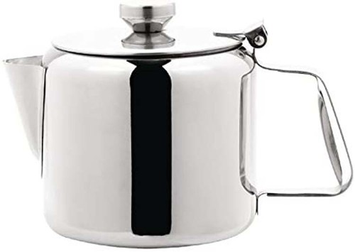 Stainless steel metal teapot - steel,