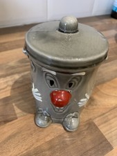 Vintage Dusty Bin Money box 1980’s Original 321 Ceramic with Stopper