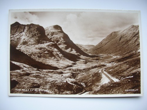 Glencoe postcard pass of - postcard,