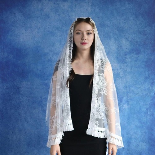 Elegant lace mantilla - lace,
