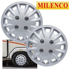 Milenco Silver Wheel Trims Hub