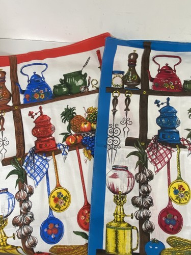 Vintage tea towels made - vintage,