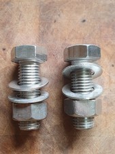 2× M20 × 60 A4 Marine Grade Stainless Steel Hex Bolt Full Threaded A4-80 316 HT