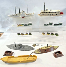 American civil war ACW soldiers, war ships paddle steamer battle ships verlinden