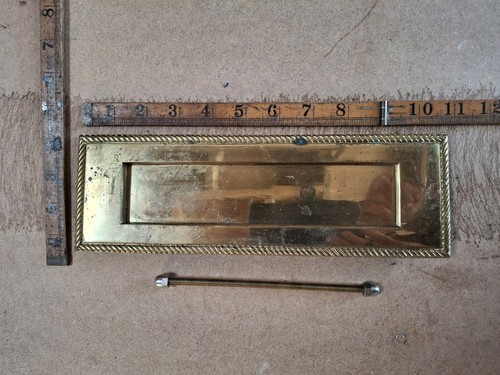 Large polish brass letter - brass,