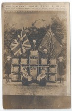 Pre-WW1 RWF Royal Welsh Fusiliers Colours + Drums (Return from India) RP PC