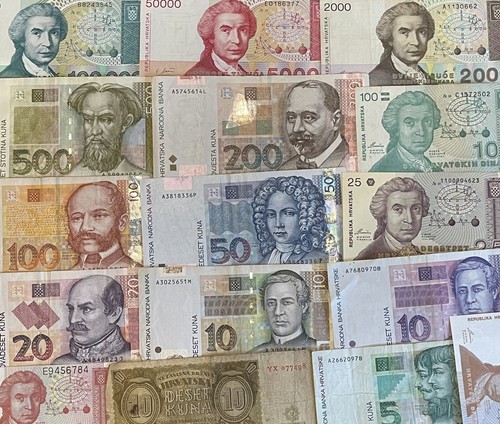 Croatian kuna banknotes - banknotes,