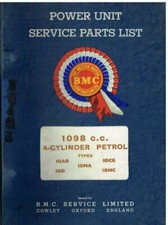 AUSTIN A35 A40 MORRIS MINOR 1000 SPRITE 2 MIDGET 1 1098cc ENGINE PARTS CATALOGUE