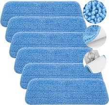 6 X Addis Replacement Heads Pads, Blue, Spray Mop Refill, 41 x 14cm pack of 6..