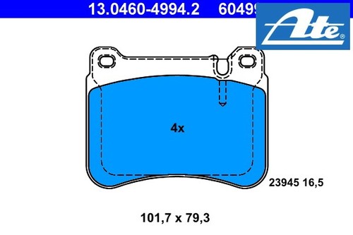 Front brake pads set - pads,