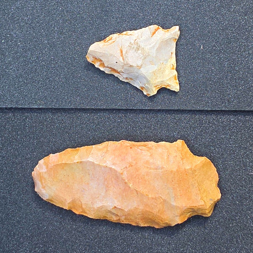 Lot flint knapped - of, stone