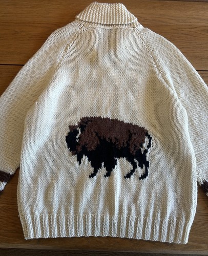 Vintage buffalo cowichan - buffalo,