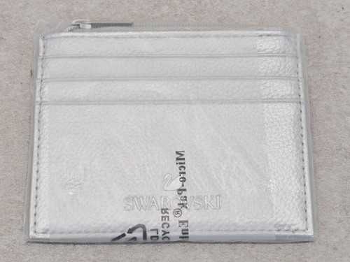 Swarovski crystal silver zip - silver,