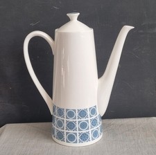 Royal Tuscan Charade Coffee Pot ... Blue & White Replacement Vintage
